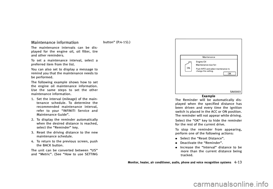 INFINITI QX70 2016  Owners Manual �������
�> �(�G�L�W� ����� �� �� �0�R�G�H�O� �6���� �@
�.�B�J�O�U�F�O�B�O�D�F �J�O�G�P�S�N�B�U�J�P�OGUID-52717FA3-EE30-48ED-B71F-0859F9F079C0�5�I�F �N�B�J�O�U�F�O�B�O�D�F �J�O�U�