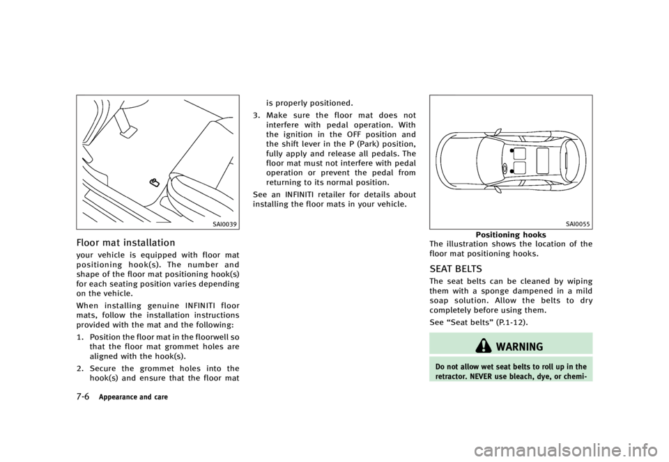 INFINITI QX70 2016  Owners Manual �������
�> �(�G�L�W� ����� �� �� �0�R�G�H�O� �6���� �@
����"�Q�Q�F�B�S�B�O�D�F �B�O�E �D�B�S�F
�4�"�*����
��M�P�P�S �N�B�U �J�O�T�U�B�M�M�B�U�J�P�OGUID-E56B69B7-55B5-4A96