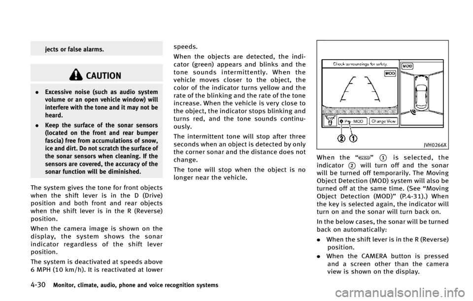 INFINITI QX80 2015  Owners Manual �����.�P�O�J�U�P�S�
 �D�M�J�N�B�U�F�
 �B�V�E�J�P�
 �Q�I�P�O�F �B�O�E �W�P�J�D�F �S�F�D�P�H�O�J�U�J�P�O �T�Z�T�U�F�N�T
�K�F�D�U�T �P�S �G�B�M�T�F �B�M�B�S�N�T�
�$�"�6�5�*�0�/
.�&�Y�D�F�T�T�J�W�F �