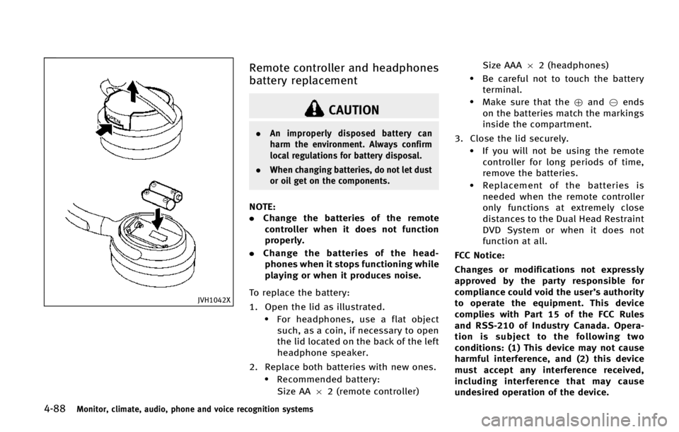 INFINITI QX80 2015  Owners Manual �����.�P�O�J�U�P�S�
 �D�M�J�N�B�U�F�
 �B�V�E�J�P�
 �Q�I�P�O�F �B�O�E �W�P�J�D�F �S�F�D�P�H�O�J�U�J�P�O �T�Z�T�U�F�N�T
�+�7�)�����9
�3�F�N�P�U�F �D�P�O�U�S�P�M�M�F�S �B�O�E �I�F�B�E�Q�I�P�O�F�T