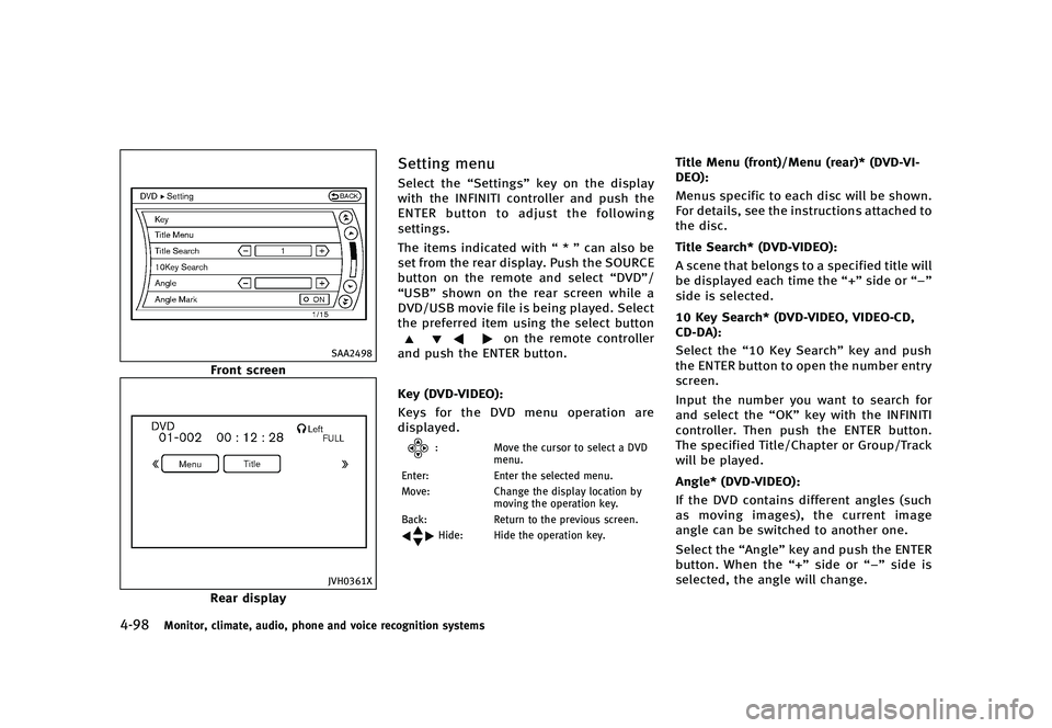 INFINITI QX80 2016  Owners Manual �������
�> �(�G�L�W� ����� �� � �0�R�G�H�O� �=���� �@
�����.�P�O�J�U�P�S�
 �D�M�J�N�B�U�F�
 �B�V�E�J�P�
 �Q�I�P�O�F �B�O�E �W�P�J�D�F �S�F�D�P�H�O�J�U�J�P�O �T�Z�T�U�F�N�T
�4�