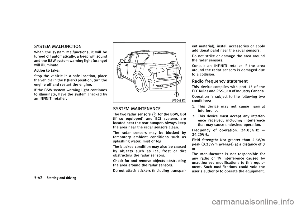 INFINITI QX80 2016  Owners Manual �������
�> �(�G�L�W� ����� �� � �0�R�G�H�O� �=���� �@
�����4�U�B�S�U�J�O�H �B�O�E �E�S�J�W�J�O�H
�4�:�4�5�&�. �.�"�-��6�/�$�5�*�0�/GUID-5F3B93A0-47D5-4F4D-8147-D8F2740861FB�8