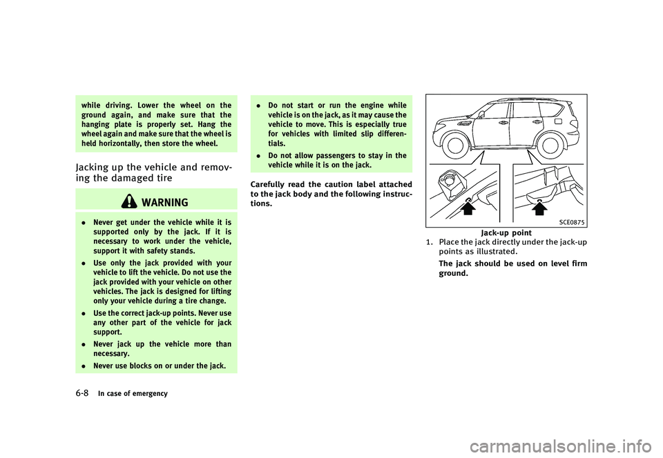 INFINITI QX80 2016  Owners Manual �������
�> �(�G�L�W� ����� �� � �0�R�G�H�O� �=���� �@
����*�O �D�B�T�F �P�G �F�N�F�S�H�F�O�D�Z
�X�I�J�M�F �E�S�J�W�J�O�H� �-�P�X�F�S �U�I�F �X�I�F�F�M �P�O �U�I�F
�H�S�P�V�O�E