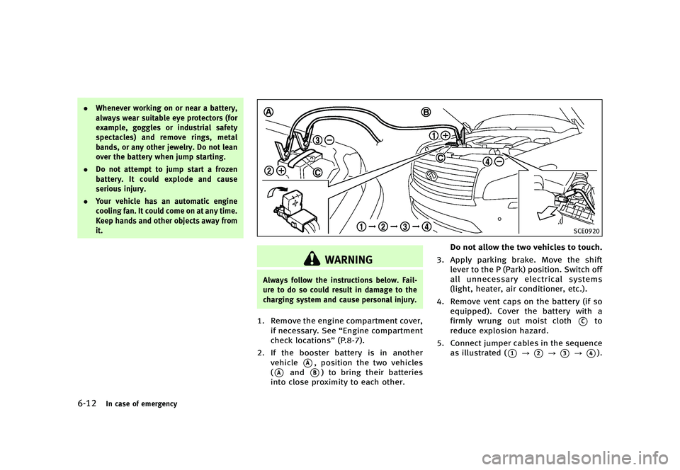 INFINITI QX80 2016  Owners Manual �������
�> �(�G�L�W� ����� �� � �0�R�G�H�O� �=���� �@
�����*�O �D�B�T�F �P�G �F�N�F�S�H�F�O�D�Z
.�8�I�F�O�F�W�F�S �X�P�S�L�J�O�H �P�O �P�S �O�F�B�S �B �C�B�U�U�F�S�Z�
�B�M�X�