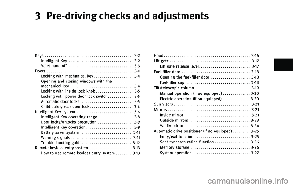 INFINITI EX 2010  Owners Manual 