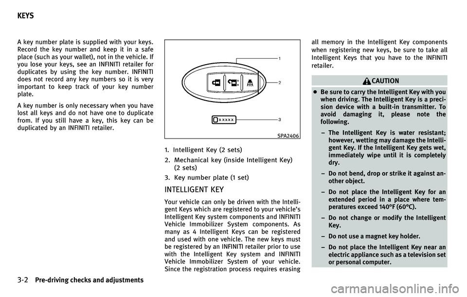 INFINITI EX 2010  Owners Manual 
