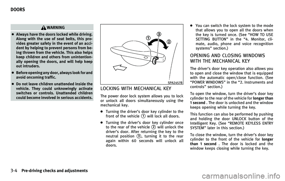 INFINITI EX 2010  Owners Manual 