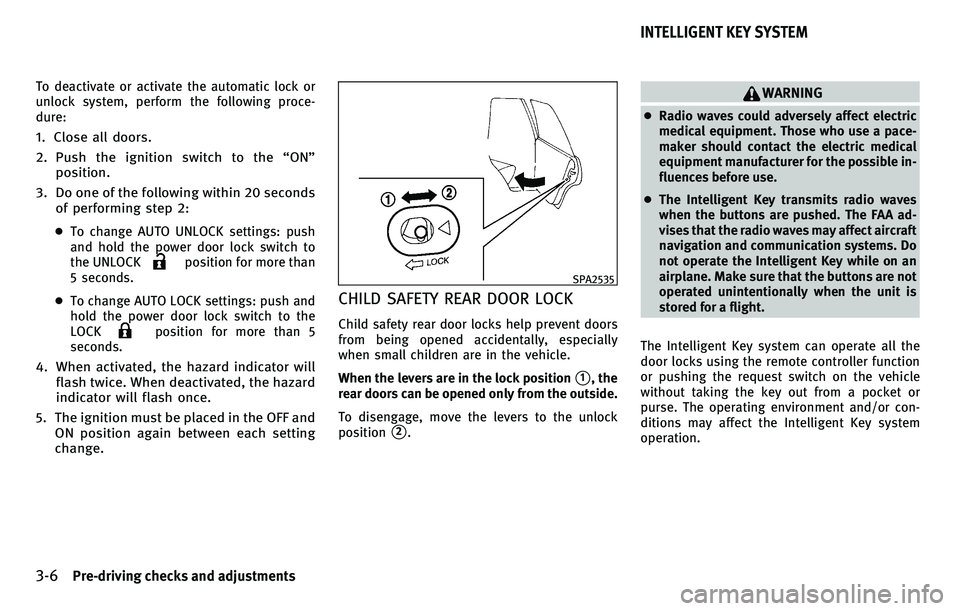 INFINITI EX 2010  Owners Manual 