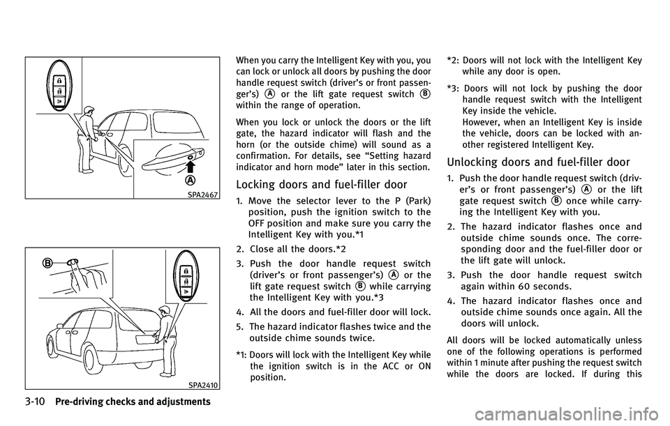 INFINITI EX 2010  Owners Manual 