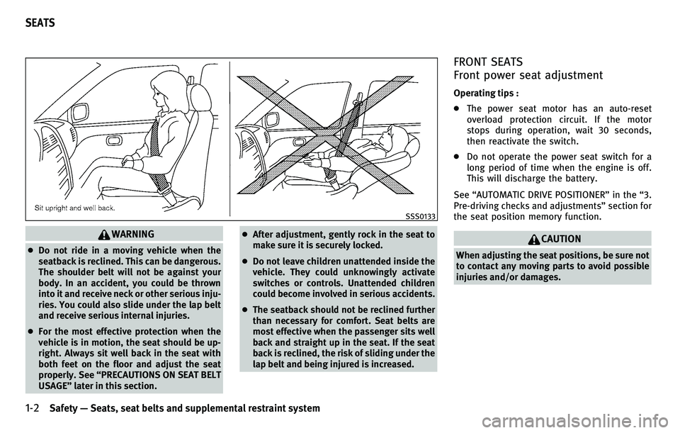 INFINITI EX 2010 Owners Manual 