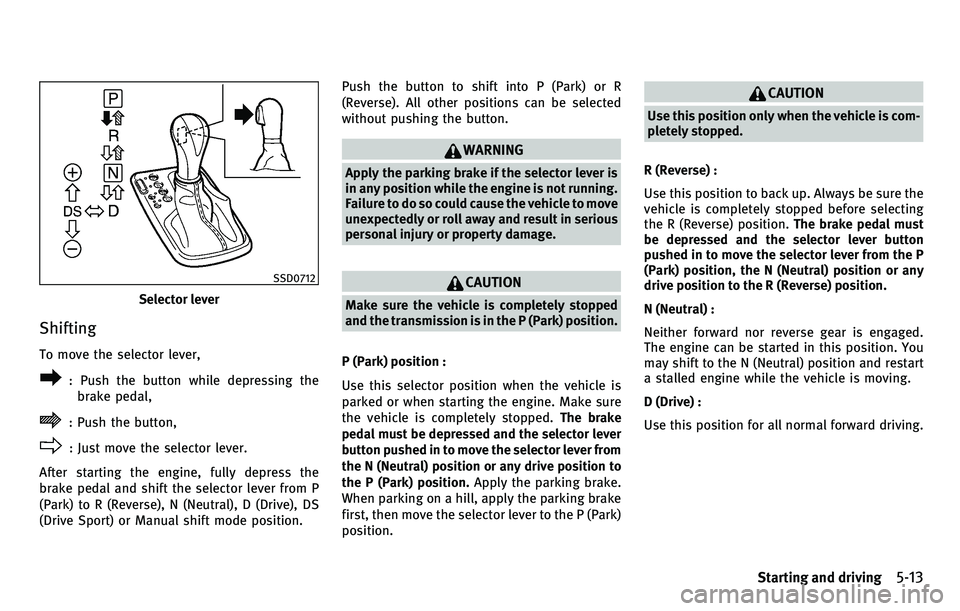 INFINITI EX 2010  Owners Manual 
