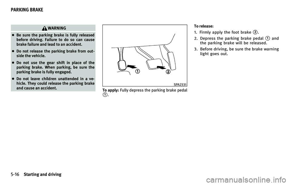 INFINITI EX 2010  Owners Manual 