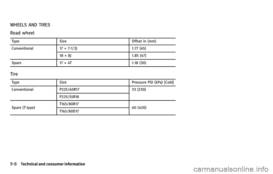 INFINITI EX 2010  Owners Manual 