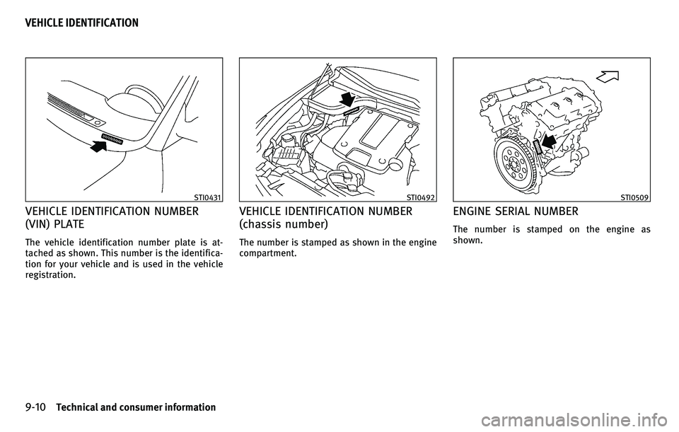 INFINITI EX 2010  Owners Manual 
