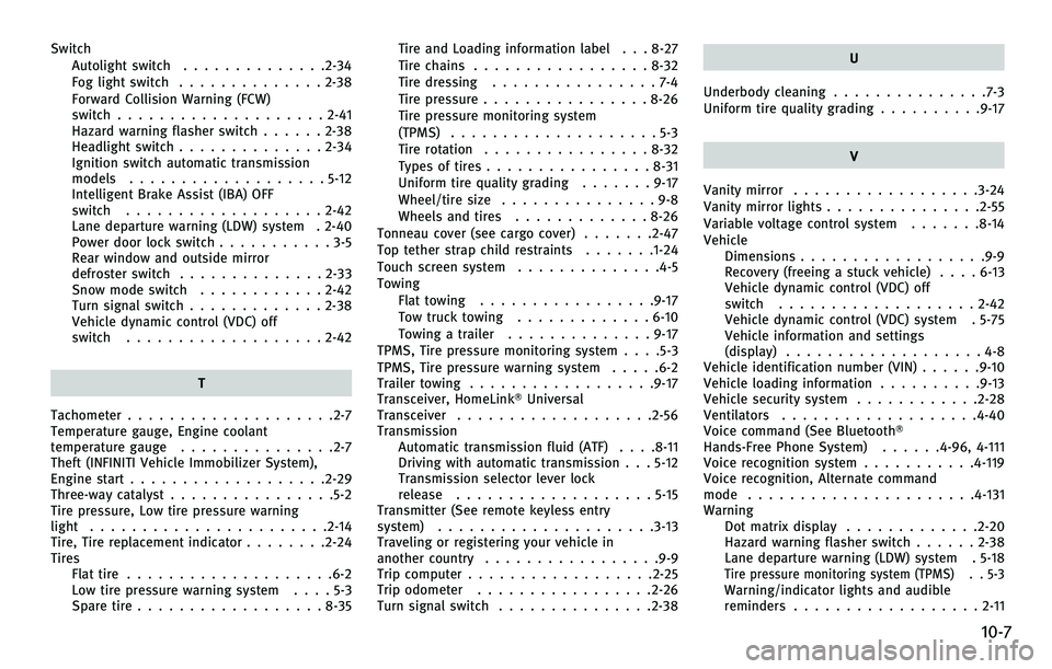 INFINITI EX 2010  Owners Manual 