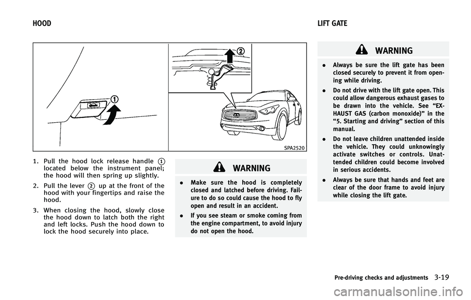 INFINITI FX 2011  Owners Manual 