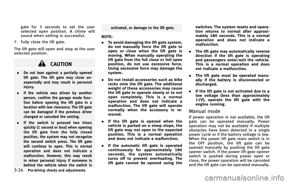 INFINITI FX 2011  Owners Manual 