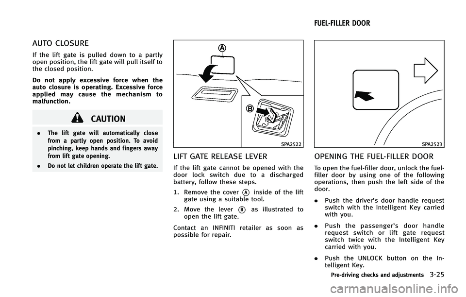 INFINITI FX 2011  Owners Manual 