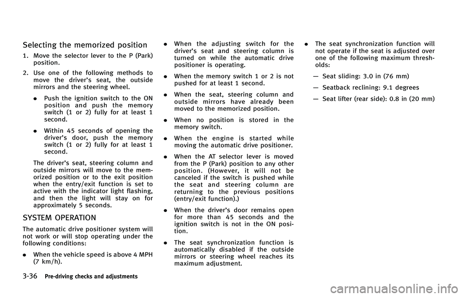 INFINITI FX 2011  Owners Manual 