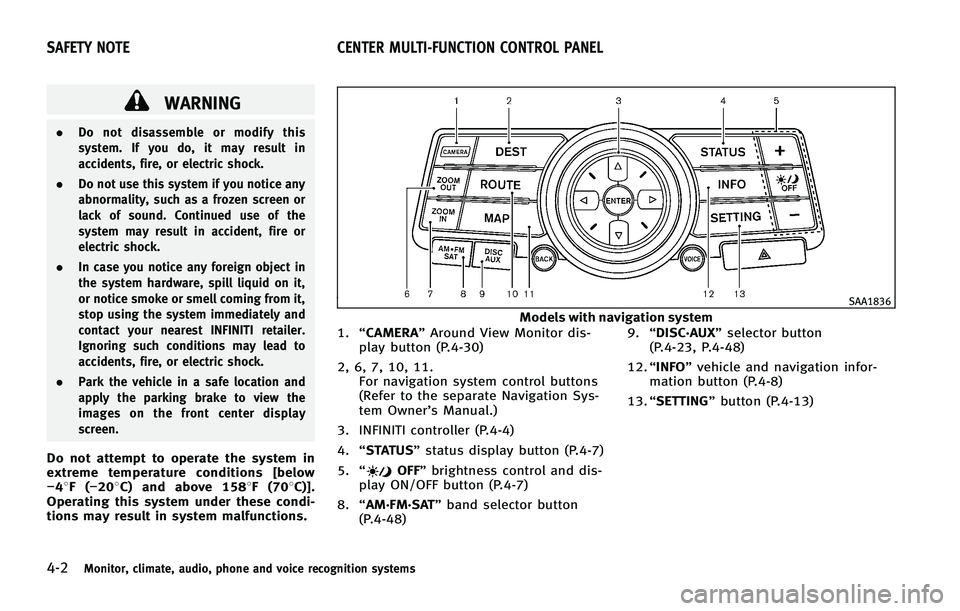 INFINITI FX 2011  Owners Manual 
