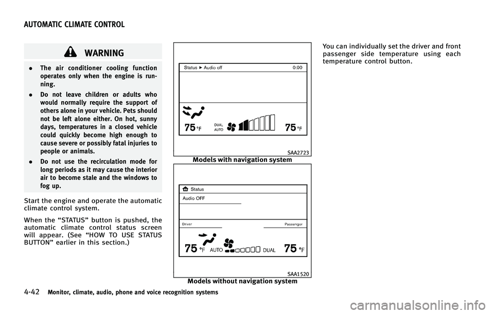 INFINITI FX 2011  Owners Manual 