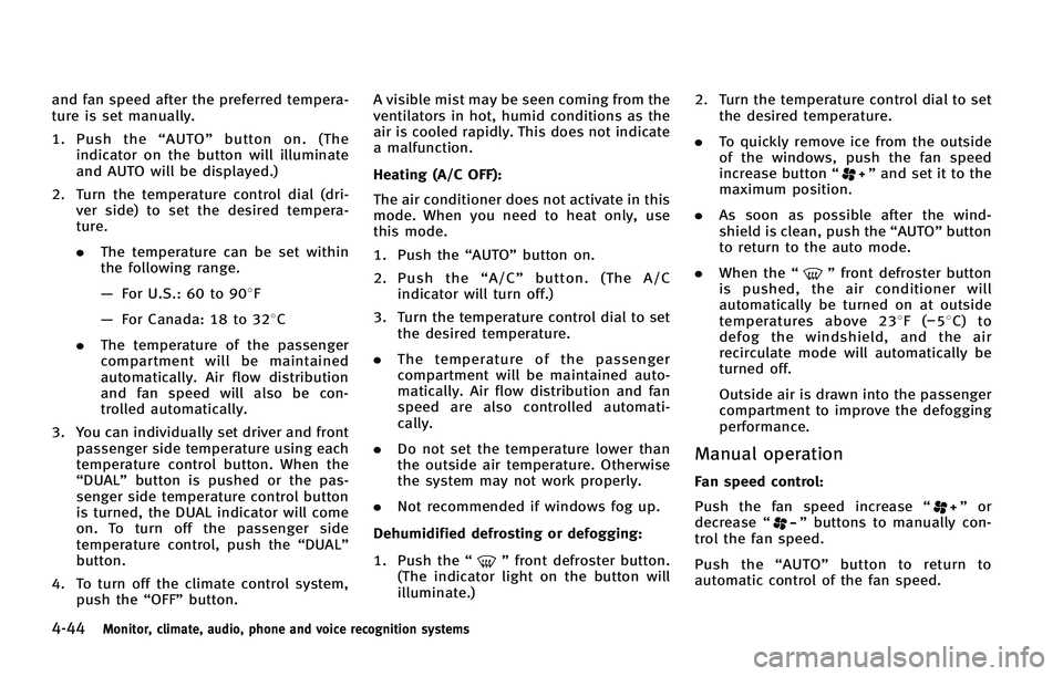 INFINITI FX 2011  Owners Manual 