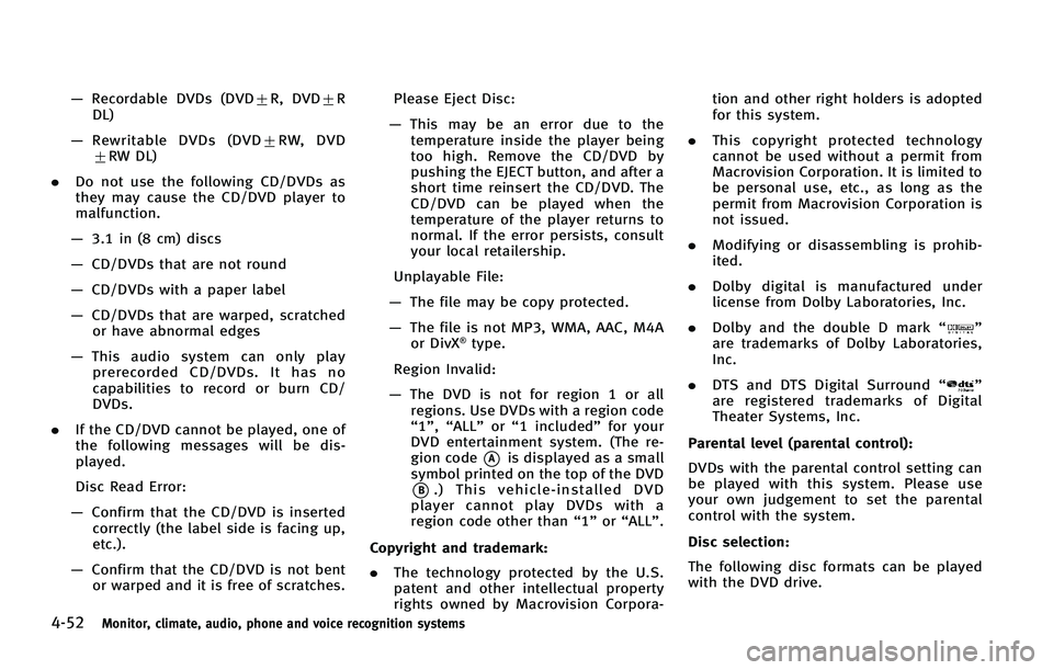 INFINITI FX 2011  Owners Manual 
