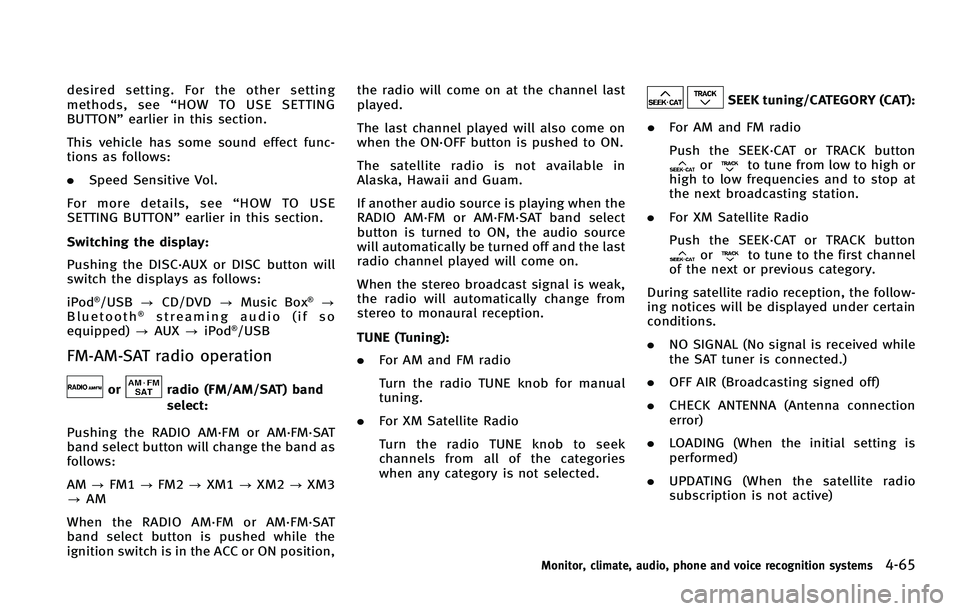 INFINITI FX 2011  Owners Manual 