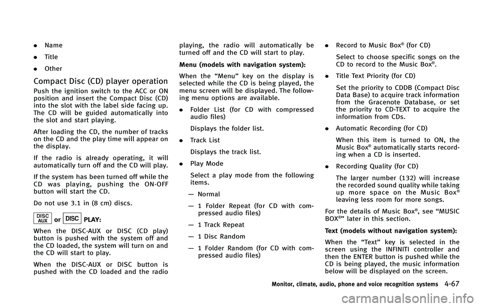 INFINITI FX 2011  Owners Manual 