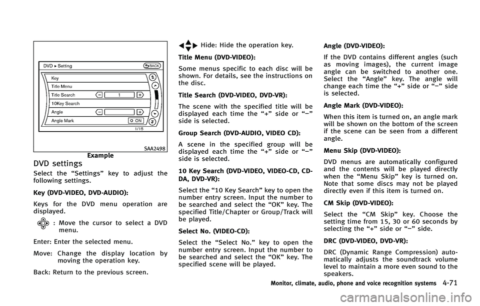 INFINITI FX 2011  Owners Manual 
