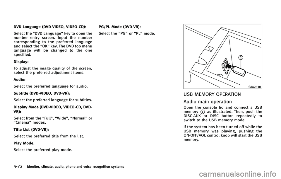 INFINITI FX 2011  Owners Manual 