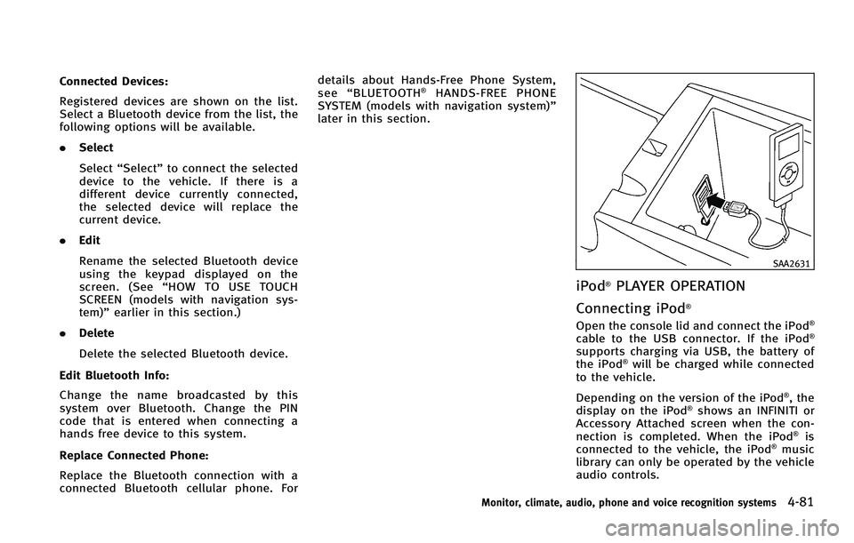 INFINITI FX 2011  Owners Manual 