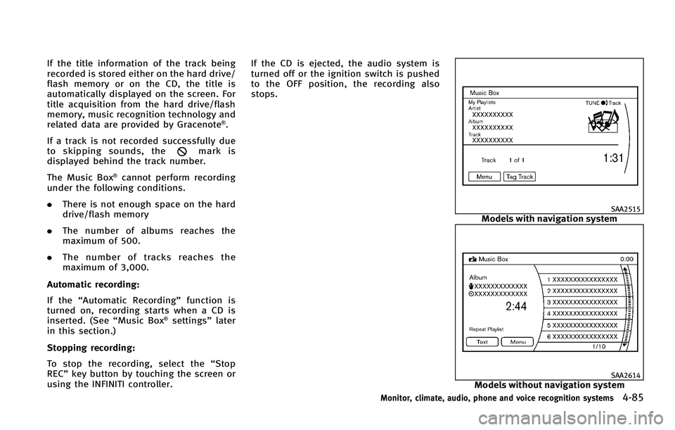 INFINITI FX 2011  Owners Manual 