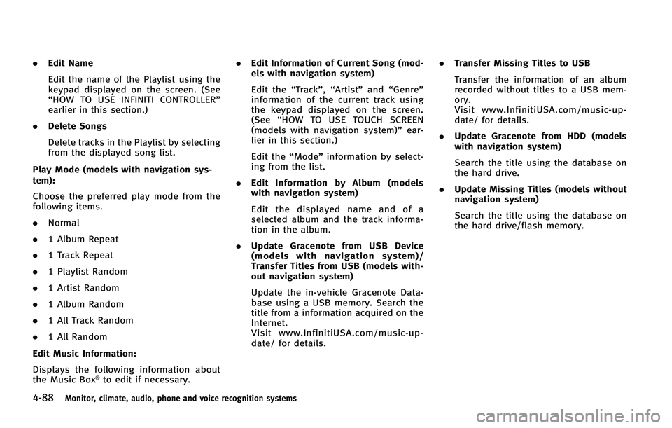 INFINITI FX 2011  Owners Manual 