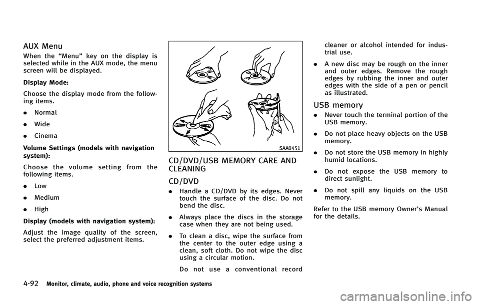 INFINITI FX 2011  Owners Manual 