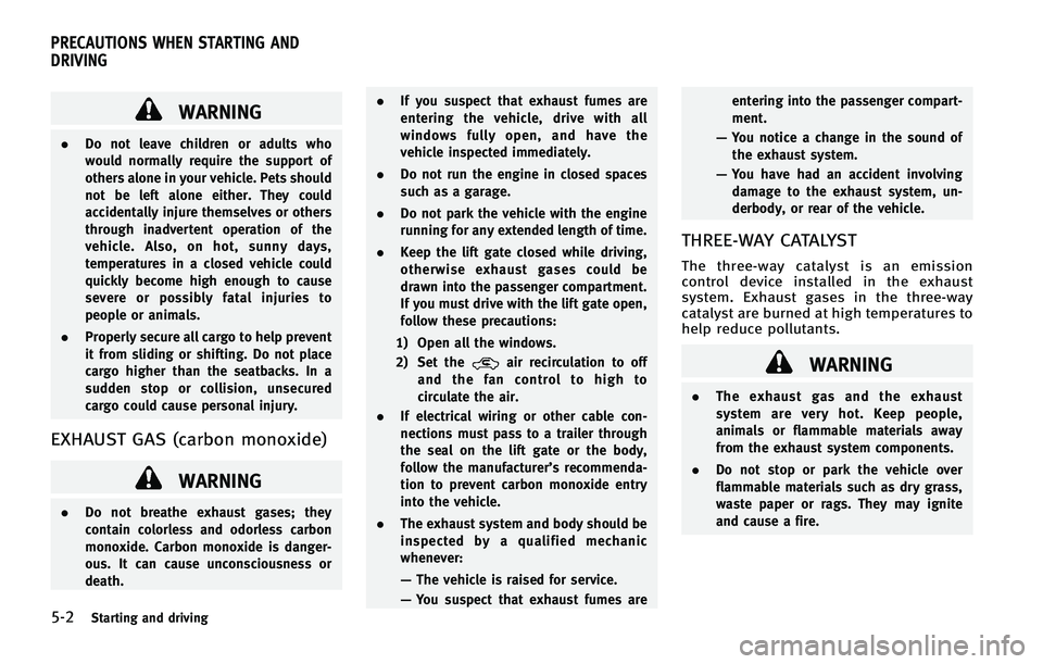 INFINITI FX 2011  Owners Manual 