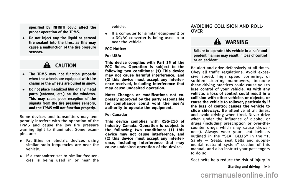 INFINITI FX 2011  Owners Manual 