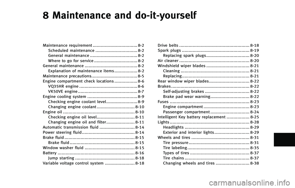 INFINITI FX 2011 Owners Manual INFINITI FX 2011 Owners Manual