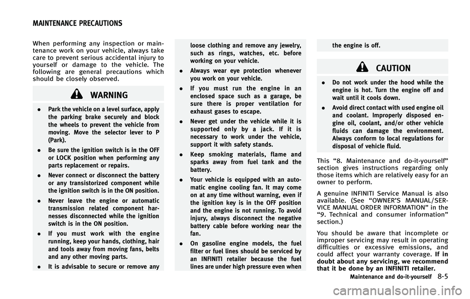 INFINITI FX 2011 Owners Manual INFINITI FX 2011 Owners Manual
