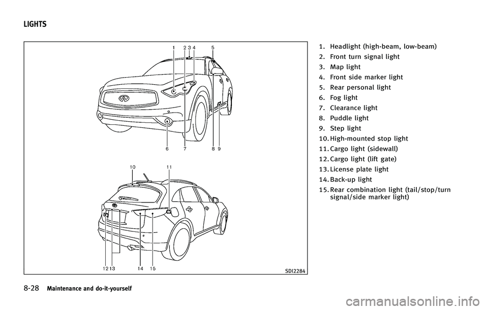 INFINITI FX 2011  Owners Manual 