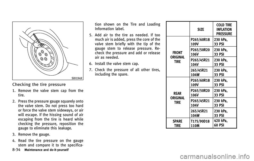 INFINITI FX 2011  Owners Manual 