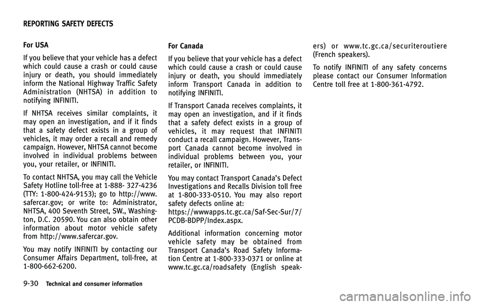 INFINITI FX 2011 Owners Manual INFINITI FX 2011 Owners Manual