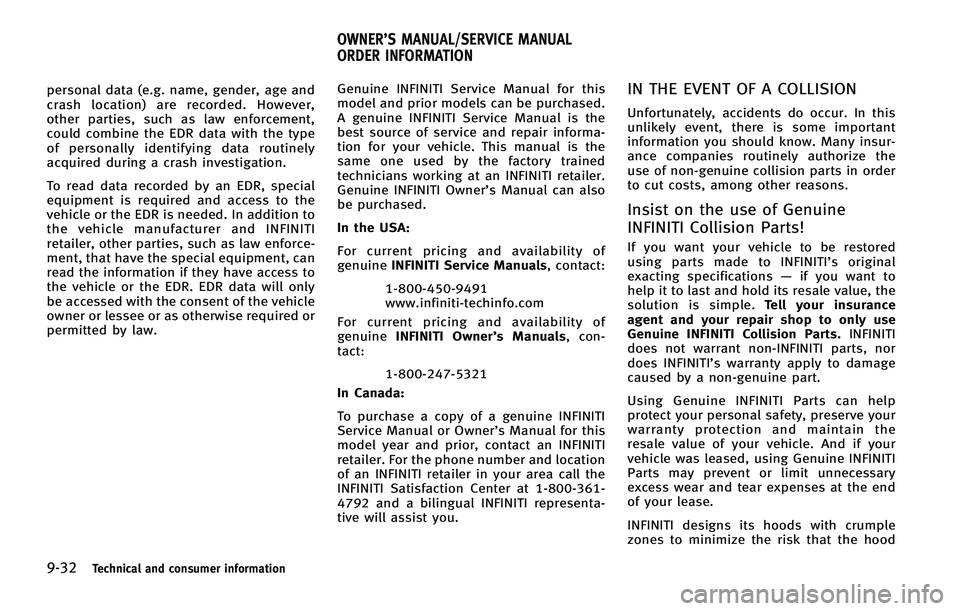 INFINITI FX 2011 Owners Manual INFINITI FX 2011 Owners Manual