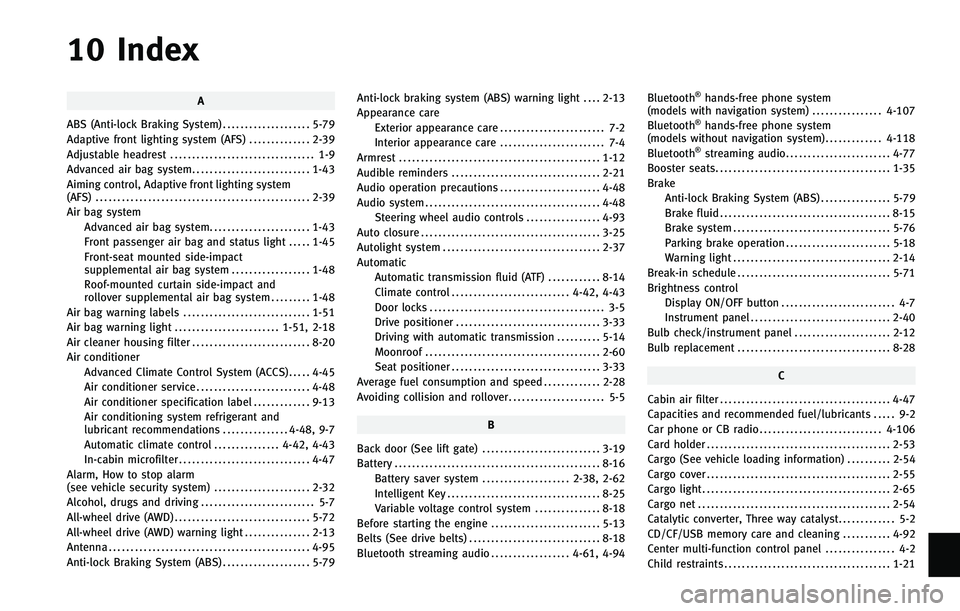 INFINITI FX 2011 Owners Manual INFINITI FX 2011 Owners Manual