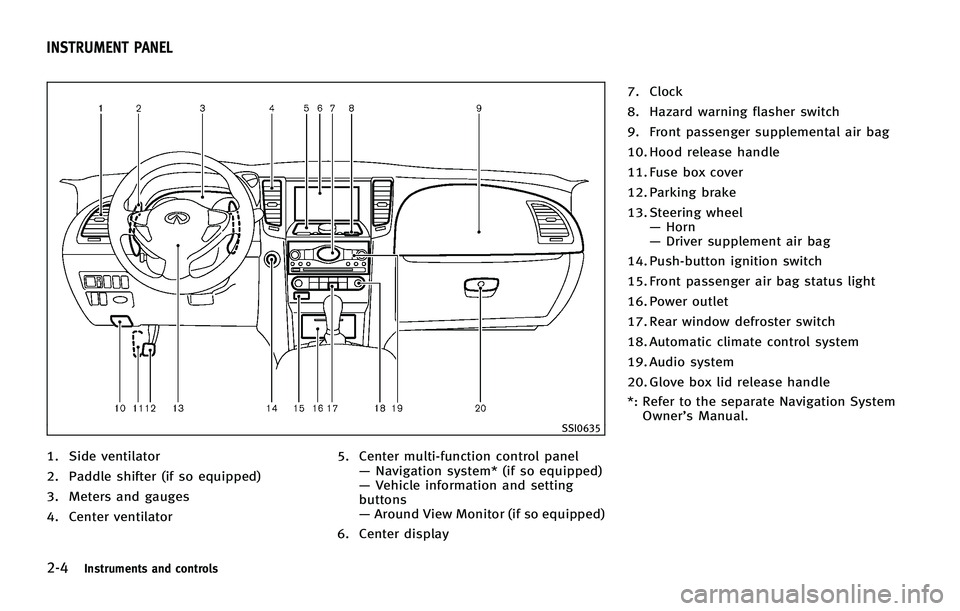 INFINITI FX 2011 Manual PDF 