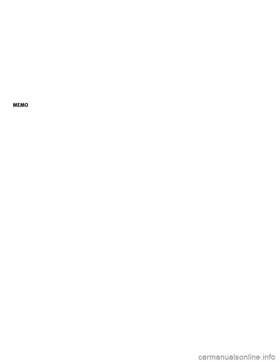 INFINITI G-COUPE 2010 Owners Manual MEMO INFINITI G-COUPE 2010 Owners Manual MEMO
