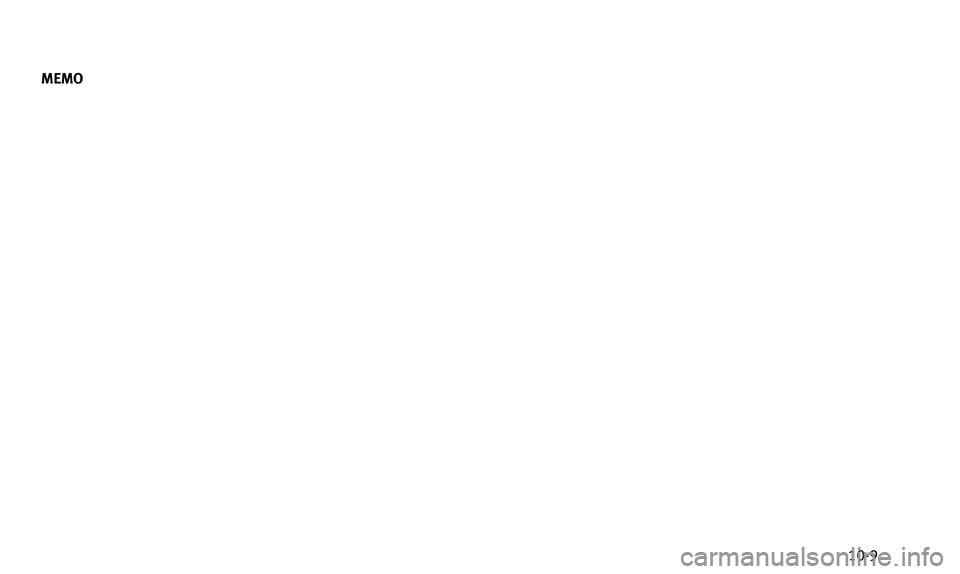 INFINITI Q50 2014  Owners Manual MEMO10-9 