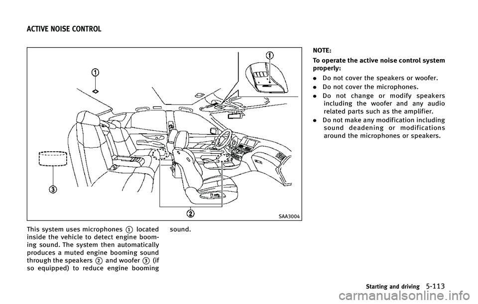 INFINITI Q70 2015  Owners Manual �4�"�"����
�5�I�J�T �T�Z�T�U�F�N �V�T�F�T �N�J�D�S�P�Q�I�P�O�F�T*��M�P�D�B�U�F�E
�J�O�T�J�E�F �U�I�F �W�F�I�J�D�M�F �U�P �E�F�U�F�D�U �F�O�H�J�O�F �C�P�P�N�
�J�O�H �T�P�V�O�E� �5�I�F �T�Z�T�U�F