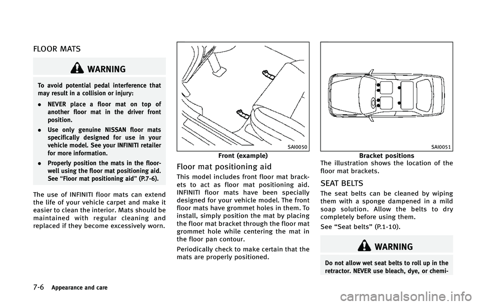 INFINITI Q70 2015  Owners Manual ����"�Q�Q�F�B�S�B�O�D�F �B�O�E �D�B�S�F
��-�0�0�3 �.�"�5�4
�8�"�3�/�*�/�(
�5�P �B�W�P�J�E �Q�P�U�F�O�U�J�B�M �Q�F�E�B�M �J�O�U�F�S�G�F�S�F�O�D�F �U�I�B�U
�N�B�Z �S�F�T�V�M�U �J�O �B �D�P�M�M�J�T�J