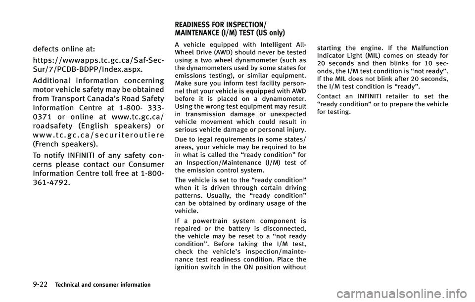 INFINITI Q70 2015  Owners Manual �����5�F�D�I�O�J�D�B�M �B�O�E �D�P�O�T�V�N�F�S �J�O�G�P�S�N�B�U�J�P�O
�E�F�G�F�D�U�T �P�O�M�J�O�F �B�U�
�I�U�U�Q�T����X�X�X�B�Q�Q�T��U�D��H�D��D�B��4�B�G��4�F�D�
�4�V�S����1�$�%�#��#